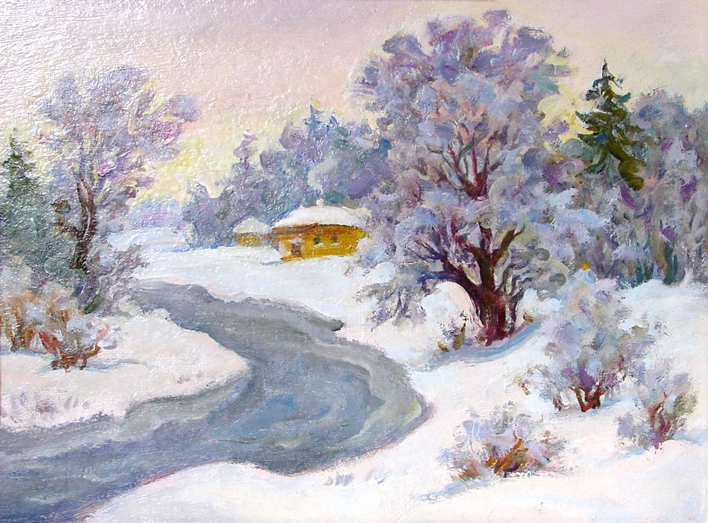 «Зимовий пейзаж». 2005. Полотно, олія